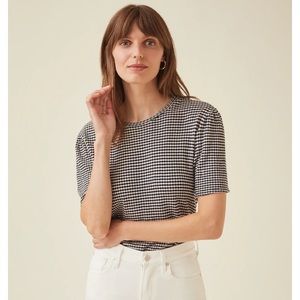 Amour Vert scalloped knit tee